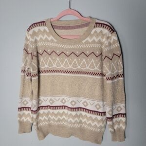 Acrylic vintage sparkle sweater